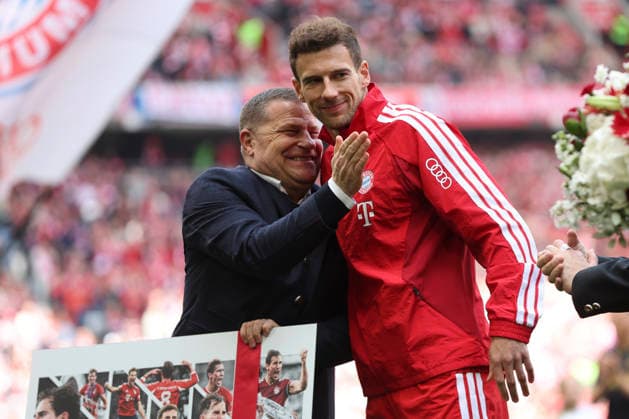 Leon Goretzka FC Bayern Munich is adopted during the Bundesliga match between FC Bayern Munich and 1 FC Köln, Allianz Arena on May 16, 2026 in Munich, Germany Photo by Oliver Kaelke DeFodi Images Leon Goretzka FC Bayern Munich is adopted during the Bundesliga match between FC Bayern Munich and 1 FC Köln at Allianz Arena on May 16, 2026 in Munich, Germany Photo by Oliver Kaelke DeFodi Images DFL regulations prohibit any use of photographs as image sequences and or quasi video Photo by Oliver Kaelke DeFodi Images