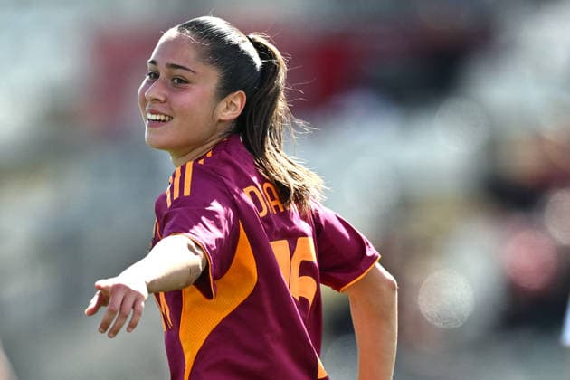 As Roma 16 05 2026 - campionato di calcio serie A femminile Roma-Genoa foto Antonello Sammarco Image nella foto: esultanza gol Giulia Dragoni 
