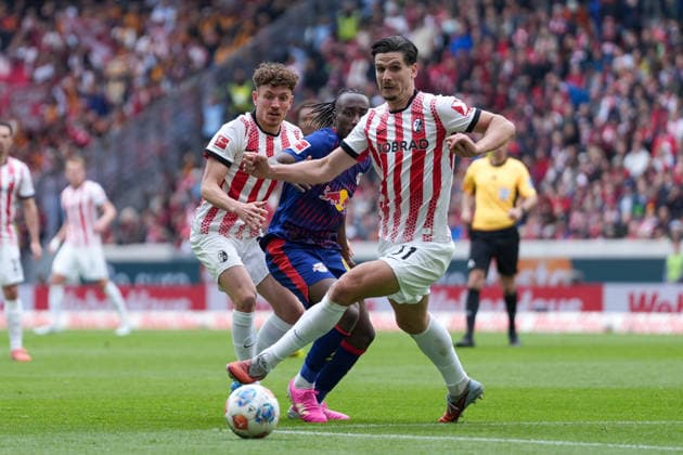 Igor Matanovic SC Freiburg, 31 on the ball , Germany, Soccer, 1 Bundesliga, Matchday 34, 2025 2026, SC Freiburg vs RB Leipzig, 16 05 2026, Europa Park Stadion, Freiburg Freiburg Europa Park Stadion Baden Württemberg Germany Copyright: xArnexAmbergx