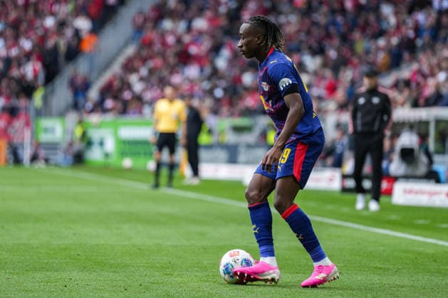 1 Bundesliga SC Freiburg vs RB Leipzig, 16 05 2026 Yan Diomande RB Leipzig, 49 on the ball 1 Bundesliga SC Freiburg vs RB Leipzig, Europa Park Stadion, 16 05 2026 DFB DFL REGULATIONS PROHIBIT ANY USE OF PHOTOGRAPHS AS IMAGE SEQUENCES AND OR QUASI VIDEO Copyright: xBEAUTIFULxSPORTS Boscox