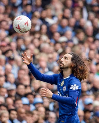 LONDON, ENGLAND - MAY 16: Marc Cucurella of Chelsea during the Emirates FA Cup Final match between Chelsea and Manchester City on May 16, 2026 in London, England.  Copyright: xPedroxPorru MBxMediax