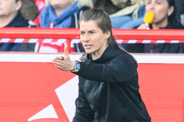 v l Marie Louise Eta 1 FC Union Berlin, Coach , GER, Berlin, 1 FC Union Berlin vs FC Augsburg, 1 Bundesliga, Football, DFB, Last Matchday, Season 2025 2026, Alte Försterei, 16 May 2026, DFB DFL REGULATIONS PROHIBIT ANY USE OF PHOTOGRAPHS AS IMAGE SEQUENCES AND OR QUASI VIDEO, Copyright: HMBxMedia UwexKoch