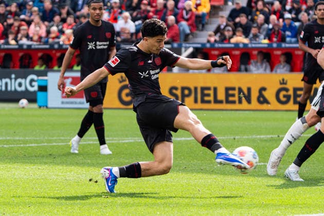 Leverkusen, Germany 16 May 2026 1 BL 2025 2026 Sp 34 Bayer 04 Leverkusen v Hamburger SV In picture Ibrahim Maza LEV DFL DFB regulations prohibit any use of photographs as image sequences and or quasi video BayArena Nordrhein Westfalen Copyright: xFotostandx xKruczynskix