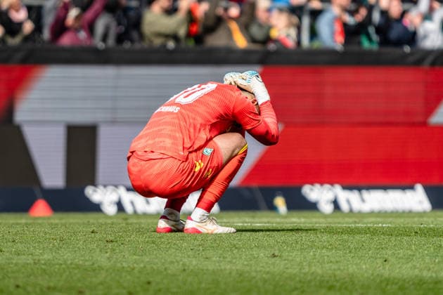 Germany Bundesliga 2025 2026 34 Matchday, SV Werder Bremen vs Borussia Dortmund Saturday, 16 05 2026 Weserstadion, Bremen Mio Backhaus 30 Frustration Anger Emotions Sad Copyright: xCelinaxLeiersx