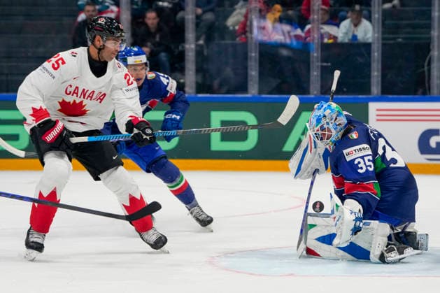 Ice hockey, World Championship, Italy - Canada
