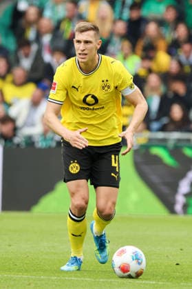 Bremen, Germany 16 May 2026 34 Matchday 1 Bundesliga Werder Bremen vs Borussia Dortmund In picture Nico Schlotterbeck BVB DFL regulations prohibit any use of photographs as image sequences and or quasi video Copyright: HMBxMedia MadeleinexFantini