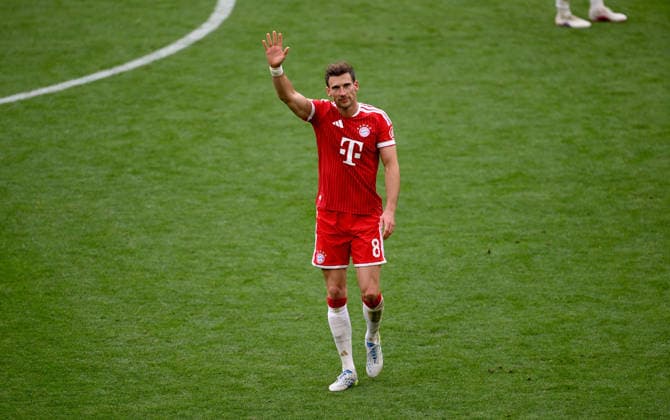 Soccer 1 Bundesliga Season 2025 2026 34 Matchday FC Bayern Muenchen 1 FC Koeln 16 05 2026 Leon Goretzka FC Bayern Muenchen says goodbye