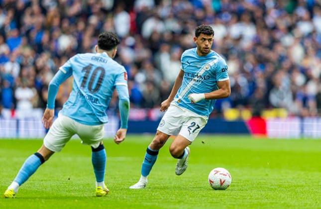 Football - FA Cup - Semi-Final - Chelsea FC v Manchester City FC LONDON, ENGLAND - Saturday, May 16, 2026: Manchester City s Matheus Nunes during the FA Cup Final between Chelsea FC and Manchester City FC at Wembley Stadium. (Photo by Ian Stephen Propaganda) LONDON Wembley Stadium GREATER LONDON ENGLAND  Copyright: xDavidxRawcliffex P2026-05-16-FA_Cup_Final-47