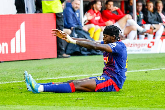 Castello Lukeba RB Leipzig, 23 , Germany, Soccer, 1 Bundesliga, Matchday 34, 2025 2026, SC Freiburg vs RB Leipzig, 16 05 2026, Freiburg im Breisgau Europa Park Stadion Baden Württemberg Germany Copyright: xGrantxHubbsx