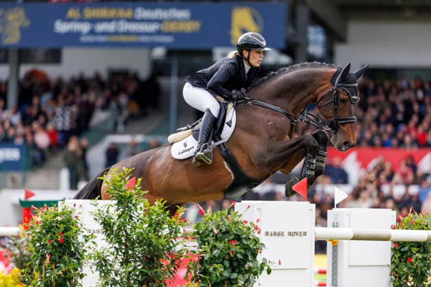 HAMBURG Al Shira aa 95 German Jumping and Dressage DERBY 2026, HAMBURG Al Shira aa 95 German Jumping and Dressage DERBY 2026 MEYER ZIMMERMANN Janne Friederike GER , Cellagon Cascais LONGINES Grand Prix of Hamburg Al Shira aa CSI5 Tour CSI5 Int jumping competition with jump off 1,60m Hamburg, Jenischpark, Derby Park Klein Flottbek 16 May 2026