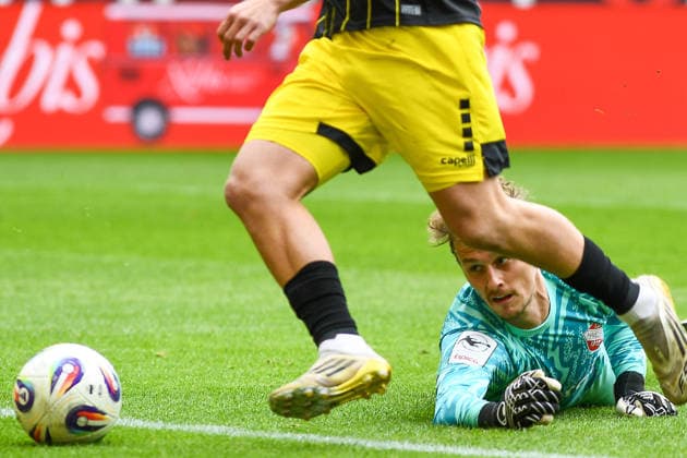 Lars Gindorf Alemannia Aachen, 23 right, scores the goal to 1 0, goal, goal success, action, action scene, 16 05 2026, Aachen Germany , Football, 3 Liga, TSV Alemannia Aachen TSV Havelse, Football, 3 Liga, TSV Alemannia Aachen TSV Havelse, DFB DFL REGULATIONS PROHIBIT ANY USE OF PHOTOGRAPHS AS IMAGE SEQUENCES AND OR QUASI VIDEO xmhx