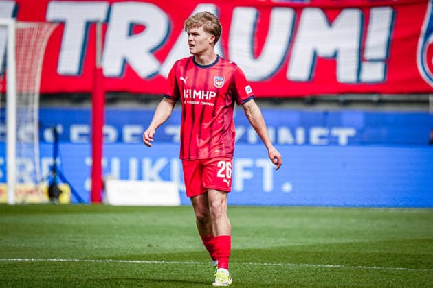 Germany Soccer 1 Bundesliga 2025 2026 , Matchday 34 1 FC Heidenheim vs 1 FSV Mainz 05 Voith Arena Heidenheim an der Brenz Hennes Behrens 1 FC Heidenheim, 26 Mimic Copyright: xBennetxLongx