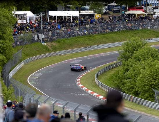 NÜRBURG - Max Verstappen with his Mercedes AMG GT3 during the 24 Hours of Nürburgring, at the German circuit in the Eifel. Verstappen alternates the wheel with Austrian Lucas Auer, Andorran Jules Gounon, and Spaniard Daniel Juncadella. SANDER KONING ANP xVIxANPxSportx xxANPxIVx 558466182 originalFilename: 558466182.jpg