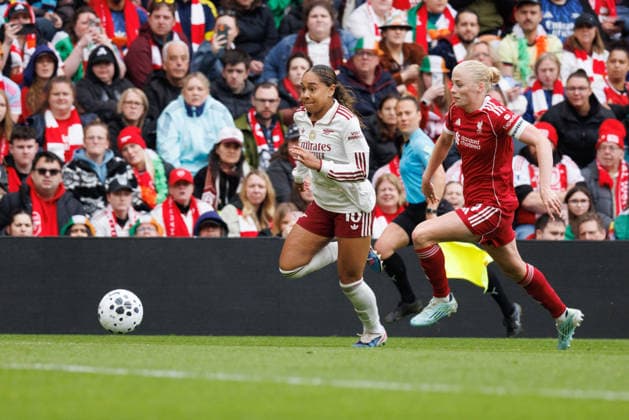 Liverpool FC Women v Arsenal Women at Anfield Kim Little of Arsenal Women in action during the Barclays Women™s Super League match against Liverpool FC Women at Anfield in Liverpool, England, on May 16, 2026., Credit:Victoria Cropper Vicky Pearson Avalon UK, Merseyside, Liverpool, Anfield  Copyright: xVictoriaxCropperx xVickyxPearsonx xAvalonx 1099523015