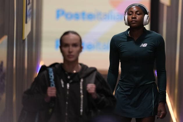 Coco Gauff during the women s singles final between Coco Gauff (USA) vs Elina Svitolina (UKR) at the Internazionali d Italia in Rome, Saturday 16 May 2026. (Alfredo Falcone LaPresse)  Copyright: xAlfredoxFalcone LaPressex