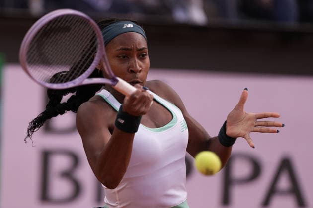 Coco Gauff during the women s singles final between Coco Gauff (USA) vs Elina Svitolina (UKR) at the Internazionali d Italia in Rome, Saturday 16 May 2026. (Alfredo Falcone LaPresse)  Copyright: xAlfredoxFalcone LaPressex