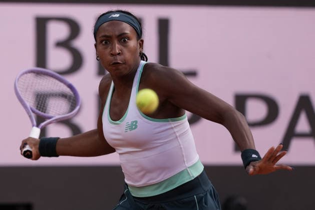 Coco Gauff during the women s singles final between Coco Gauff (USA) vs Elina Svitolina (UKR) at the Internazionali d Italia in Rome, Saturday 16 May 2026. (Alfredo Falcone LaPresse)  Copyright: xAlfredoxFalcone LaPressex