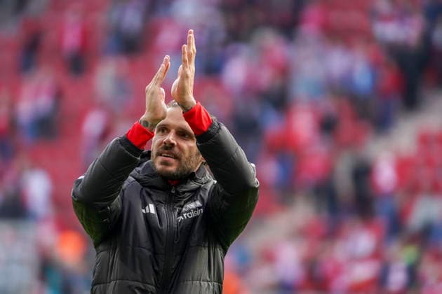 Germany Bundesliga 2025 2026, Matchday 34 1 FC Union Berlin vs FC Augsburg An der Alten Försterei Berlin Joy, emotions, jubilation Christopher Trimmel 1 FC Union Berlin, 28 Berlin Copyright: xAymanxAlahmedx