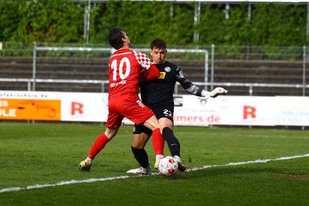 Soccer I Men I Season 2025 2026 I Regionalliga Nord I 34 Matchday I Eintracht Norderstedt HSC Hannover I 16 05 2026 Jonas Behounek 10, FC Eintracht Norderstedt Kai Patrick Bäte 22, HSC Hannover Norderstedt Edmund Plambeck Stadion Schleswig Holstein Germany Copyright: xLobeca RalfxHomburgx