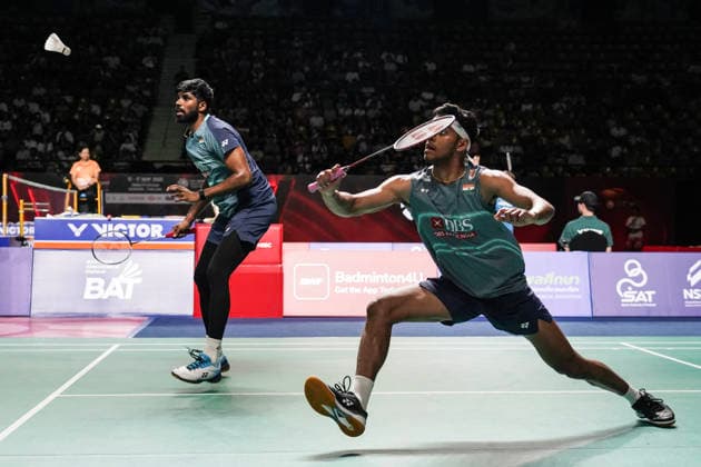 Thailand Open 2026. India s Chirag Shetty and Satwiksairaj Rankireddy compete against Malaysia s Goh Sze Fei and Nur Izzudin during their men s doubles semi-final match at the badminton Thailand Open 2026 in Bangkok, Thailand, on May 16, 2026. Bangkok Bangkok Thailand  Copyright: xAnusakxLaowilasx originalFilename:laowilas-notitle260516_npTvF.jpg