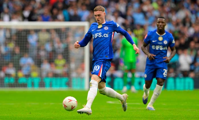 Chelsea v Manchester City, London, UK - 16 May 2025 Cole Palmer of Chelsea during the FA Cup Final match between Chelsea and Manchester City on 16th May 2026 at Wembley Stadium, London London Wembley Stadium London GBR Copyright: xFrankiexOKeeffe PPAUKx PPA-275209