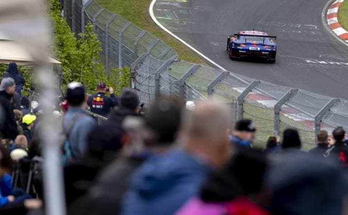 NÜRBURG - Max Verstappen with his Mercedes AMG GT3 during the 24 Hours of Nürburgring, at the German circuit in the Eifel. Verstappen alternates the wheel with Austrian Lucas Auer, Andorran Jules Gounon, and Spaniard Daniel Juncadella. SANDER KONING ANP xVIxANPxSportx xxANPxIVx 558471697 originalFilename: 558471697.jpg