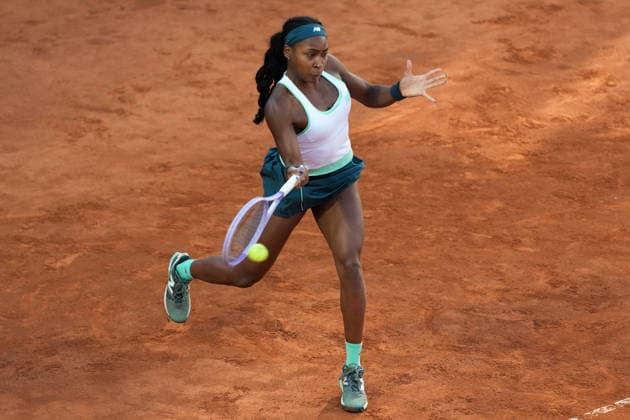 Coco Gauff of United States in action during the match against Elina Svitolina of Ukraine at the Internazionali BNL d Italia 2026 tennis tournament at Foro Italico in Rome (Italy) on May, 16, 2026. AntoniettaxBaldassarre