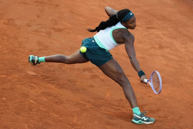 Coco Gauff of United States in action during the match against Elina Svitolina of Ukraine at the Internazionali BNL d Italia 2026 tennis tournament at Foro Italico in Rome (Italy) on May, 16, 2026. AntoniettaxBaldassarre