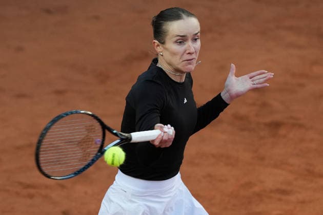 Elina Svitolina of Ukraine in action during the match against Coco Gauff of United States at the Internazionali BNL d Italia 2026 tennis tournament at Foro Italico in Rome (Italy) on May, 16, 2026. AntoniettaxBaldassarre