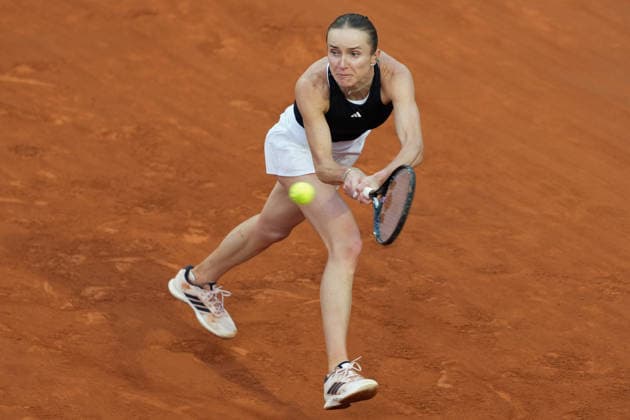Elina Svitolina of Ukraine in action during the match against Coco Gauff of United States at the Internazionali BNL d Italia 2026 tennis tournament at Foro Italico in Rome (Italy) on May, 16, 2026. AntoniettaxBaldassarre