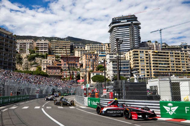 2026 FORMULA E MONACO ePRIX 21 DE VRIES Nyck (nld), Mahindra Racing, Mahindra M12Electro, action during the Monaco ePrix, 9th and 10th round of the 2025-26 ABB FIA Formula E World Championship, WM, Weltmeisterschaft on the Circuit de Monaco from Mai 16 to 17, 2026 in Monte-Carlo, Monaco - Monte-CarloMonaco  Copyright: xJULIENxDELFOSSEx