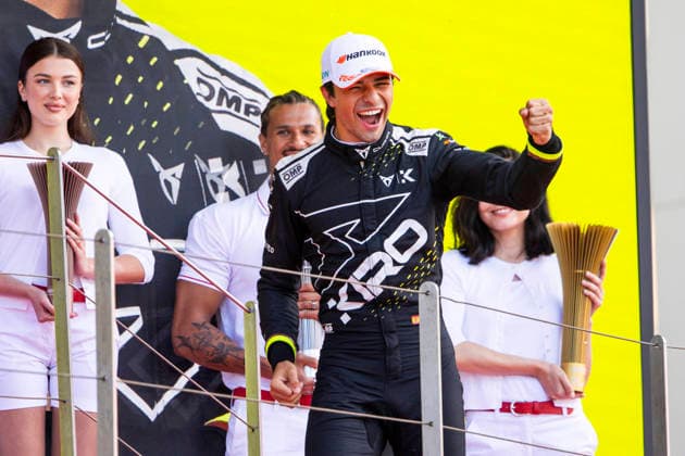 2026 FORMULA E MONACO ePRIX MARTI Pepe (spa), Cupra Kiro, Porsche 99X Electric WCG3, portrait, podium during the Monaco ePrix, 9th and 10th round of the 2025-26 ABB FIA Formula E World Championship, WM, Weltmeisterschaft on the Circuit de Monaco from Mai 16 to 17, 2026 in Monte-Carlo, Monaco - Monte-CarloMonaco  Copyright: xJULIENxDELFOSSEx
