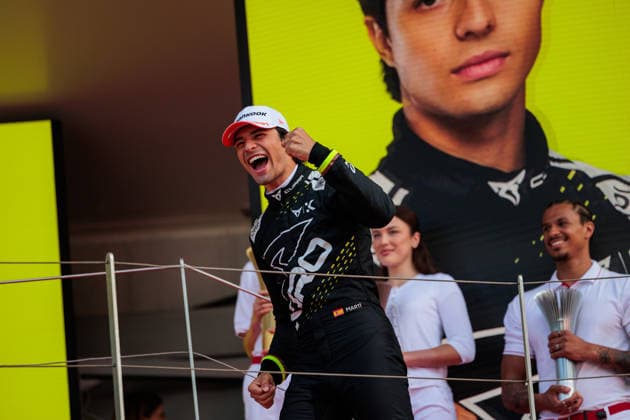 2026 FORMULA E MONACO ePRIX MARTI Pepe (spa), Cupra Kiro, Porsche 99X Electric WCG3, portrait podium, portrait during the Monaco ePrix, 9th and 10th round of the 2025-26 ABB FIA Formula E World Championship, WM, Weltmeisterschaft on the Circuit de Monaco from Mai 16 to 17, 2026 in Monte-Carlo, Monaco -  Copyright: xGERMAINxHAZARDx
