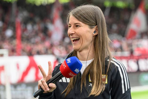 v l Marie Louise Eta 1 FC Union Berlin, Coach , GER, Berlin, 1 FC Union Berlin vs FC Augsburg, 1 Bundesliga, Football, DFB, Last Matchday, Season 2025 2026, Alte Försterei, 16 May 2026, DFB DFL REGULATIONS PROHIBIT ANY USE OF PHOTOGRAPHS AS IMAGE SEQUENCES AND OR QUASI VIDEO, Copyright: HMBxMedia UwexKoch