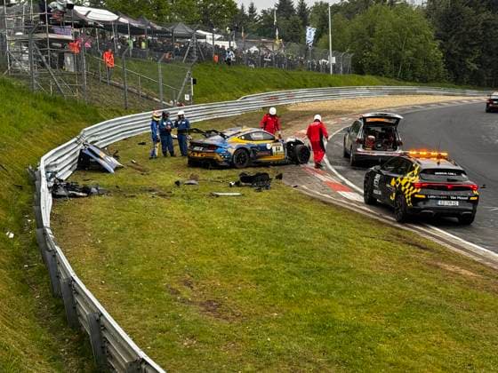 HRT Ford Racing 64 SP 9 The vehicle drives on the race track at the ADAC RAVENOL 24h Nürburgring 2026 Rhineland-Palatinate Germany