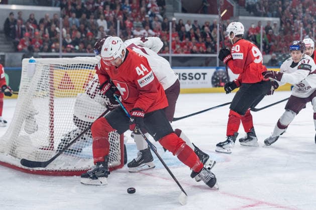 16 05 2026, Zurich, Swiss Life Arena, Ice Hockey World Championships Switzerland Latvia, 44 Pius Suter Switzerland Zurich Swiss Life Arena Zurich Switzerland Copyright: xJustPictures.ch StefanxEmchx jp-de-StEm-DSC0017020260516
