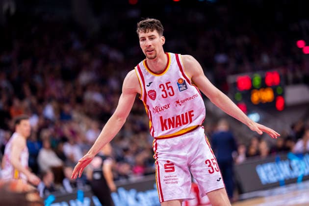 Alen Pjanic Fitness First Wuerzburg Baskets, 35 Telekom Baskets Bonn Fitness First Würzburg Baskets 16 05 2026 Basketball, easyCredit Basketball Bundesliga, Playoffs, Quarterfinals Game 1, GER, Bonn, Telekom Dome Bonn Copyright: HMBxMedia xMarcoxBader
