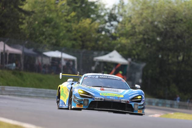 Nürburg, Germany 14 17 May 2026 ADAC Ravenol 24h Race Nürburgring 2026 Saturday Race Schwalbenschwanz In the picture 69 Doerr Motorsport GmbH McLaren 720S GT3 Timo Glock SUI, Timo Scheider AUT, Ben Dörr GER, Marvin Kirchhöfer SUI Nürburgring Rheinland Pfalz Copyright: xFotostandx xFabianxWernerx