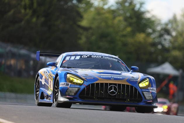 Nürburg, Germany 14 17 May 2026 ADAC Ravenol 24h Race Nürburgring 2026 Saturday Race Schwalbenschwanz In the picture 32 Toyo Tires with Ring Racing Mercedes AMG GT3 Yuichi Nakayama JPN, Andreas Gülden GER, Tim Sandtler GER Nürburgring Rheinland Pfalz Copyright: xFotostandx xFabianxWernerx