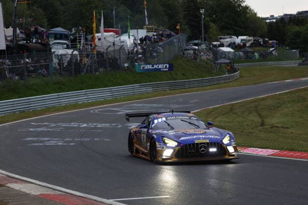 Nürburg, Germany 14 17 May 2026 ADAC Ravenol 24h Race Nürburgring 2026 Saturday Race Hatzenbach In the picture 80 Winward Racing Mercedes AMG GT3 Maro Engel GER, Luca Stolz GER, Fabian Schiller GER, Maxime Martin GER Nürburgring Rheinland Pfalz Copyright: xFotostandx xFabianxWernerx