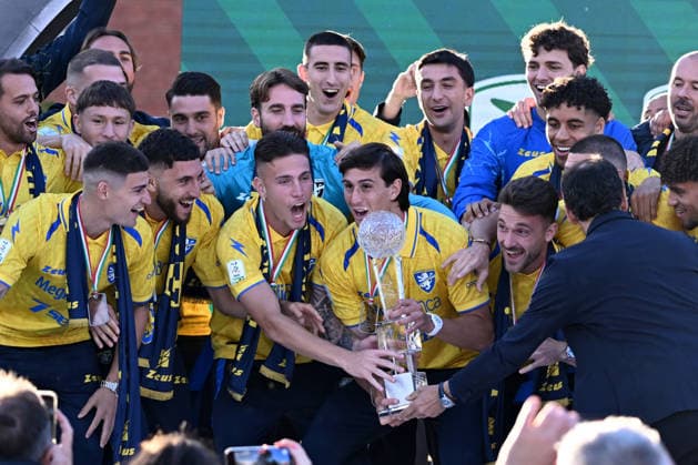 Football, Italy, Frosinone Calcio celebrates promotion to Serie A