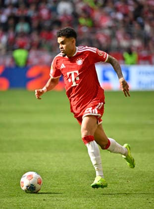 Luis Diaz FC Bayern Muenchen FCB 14 Action on the ball FC Bayern Muenchen FCB vs 1 FC Koeln 16 05 2026 DFL REGULATIONS PROHIBIT ANY USE OF PHOTOGRAPHS AS IMAGE SEQUENCES AND OR QUASI VIDEO FC Bayern Muenchen FCB vs 1 FC Koeln