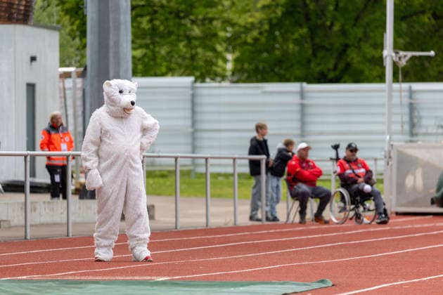 The mascot TSG Balingen vs FC Astoria Walldorf, Football Oberliga, Season 2025 2026, 16 05 26 TSG Balingen vs FC Astoria Walldorf, Football, Regionalliga Suedwest, 34 Matchday, Season 2025 2026, 16 05 26 Villingen Copyright: xEibner-Pressefoto KirstenxJägerx
