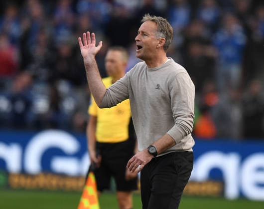 16 05 2026, xophax, Soccer 1 Bundesliga, Bayer 04 Leverkusen Hamburger SV Trainer Kasper Hjulmand Bayer 04 DFL DFB REGULATIONS PROHIBIT ANY USE OF PHOTOGRAPHS as IMAGE SEQUENCES and or QUASI VIDEO Leverkusen