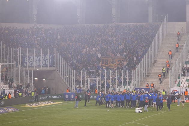 Radom 16.05.2026. Football Ekstraklasa season 2025 2026 match between Radomiak Radom and Lech Poznan in Radom, Poland --- Ekstraklasa sezon 2025 2026 mecz Radomiak Radom - Lech Poznan Persons Shown : radosc bramka gol punkt emocje Fot. Igor Jakubowski Arena Akcji NEWSPIX.PL --- newspix.pl 