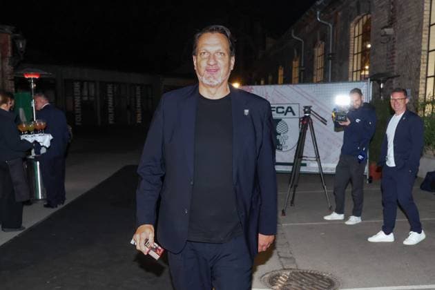 President Markus Krapf FC Augsburg arrives at the location, FC Augsburg end of season party, Football, 1 Bundesliga, 34 Matchday, 16 05 2026 DFL DFB regulations prohibit any use of photographs as image sequences and or quasi video Augsburg Bayern Germany Copyright: xkolbert-press ChristianxKolbertx