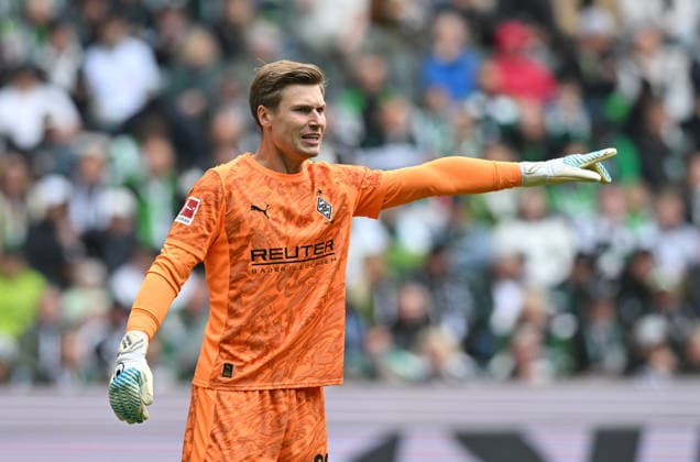 Goalkeeper Moritz Nicolas Bor Mönchengladbach Gesture, Gesture Football 1 Bundesliga, 34 Matchday, Borussia Moenchengladbach TSG 1899 Hoffenheim 4 0, on 16 05 2026 in Moenchengladbach Germany DFL regulations prohibit any use of photographs as image sequences and or quasi video Â