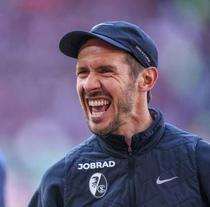 GER, Freiburg, SC Freiburg vs RB Leipzig, Bundesliga, Football, DFB, Season 2025 2026, Europa Park Stadium, 34 Matchday in picture Julian Schuster Coach SC Freiburg , Freisteller DFB DFL REGULATIONS PROHIBIT ANY USE OF PHOTOGRAPHS AS IMAGE SEQUENCES AND OR QUASI VIDEO, 16 05 2026 Copyright: HMBxMedia HendrikxHamelau