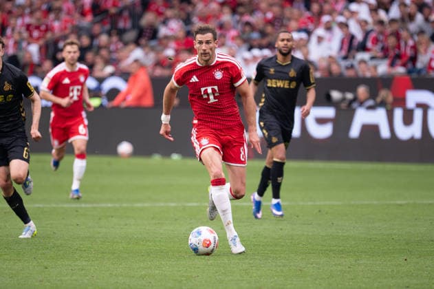 GER, Bayern, Muenchen, Fußball, FC Bayern Muenchen 1 FC Koeln, in der Allianz Arena, Muenchen, Bundesliga, 34 Spieltag, 16 05 26, v l Leon Goretzka FC Bayern Muenchen, 8 , im Angriff, im Portrait, Einzelbild, Freisteller, portrait, headshot, single image, cutout DFL DFB regulations prohibit any use of photographs as image sequences and or quasi video, Copyright: HMB-Media MichaelxNibel