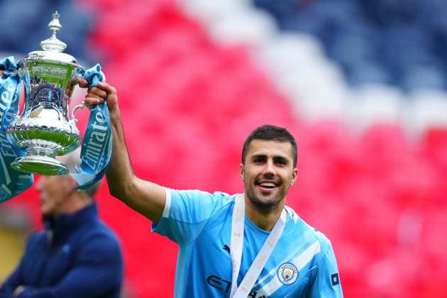 Rodri of Manchester City Chelsea v Manchester City, Emirates FA Cup Final, Football, Wembley Stadium, London, UK - 16 May 2026London Wembley Stadium United Kingdom EDITORIAL USE ONLY No use with unauthorised audio, video, data, fixture lists, club league logos or live services. Online in-match use limited to 120 images, no video emulation. No use in betting, games or single club league player publications.  Copyright: xJavierxGarcia Shutterstockx 16876844ds